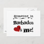 バルバドスにいる人は私を愛している ポストカード (正面/裏面)