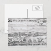 バルバドスに浮かぶ橋の町の展望 ポストカード (正面/裏面)