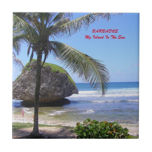 バルバドスのテーマのセラミックタイル タイル (正面)