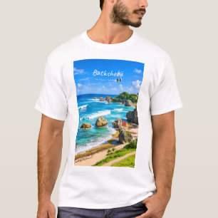 バルバドスのバスシェバ - 熱帯ビーチ海岸 Tシャツ