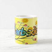 バルバドスのファンタジー コーヒーマグカップ (中央)