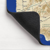 バルバドスの地図のマウスパッド マウスパッド (コーナー)