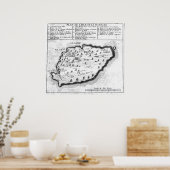 バルバドスの地図 ポスター (キッチン)