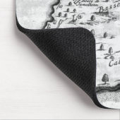 バルバドスの地図 マウスパッド (コーナー)