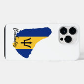 バルバドスの地図 iPhoneケース (裏面横)