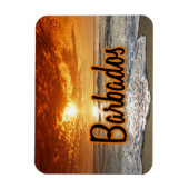 バルバドスの夕日 マグネット (縦)