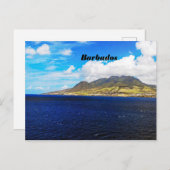 バルバドスの山のポストカード ポストカード (正面/裏面)