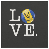 バルバドスの島愛 ファブリック (クローズアップ)