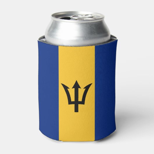 バルバドスの愛国旗 缶クーラー (缶正面)