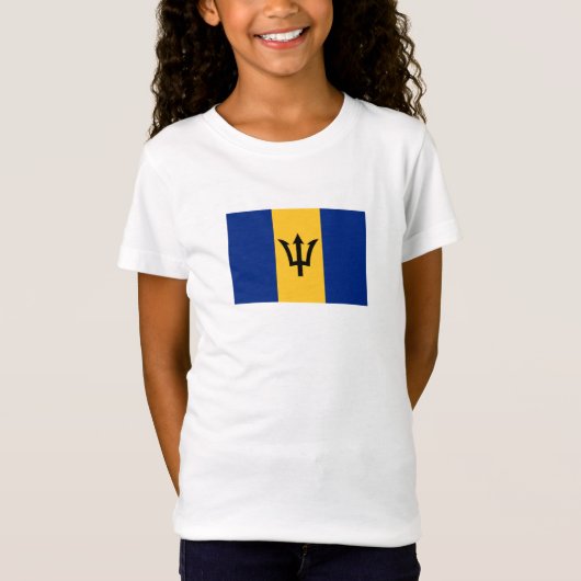 バルバドスの愛国旗 Tシャツ (正面)