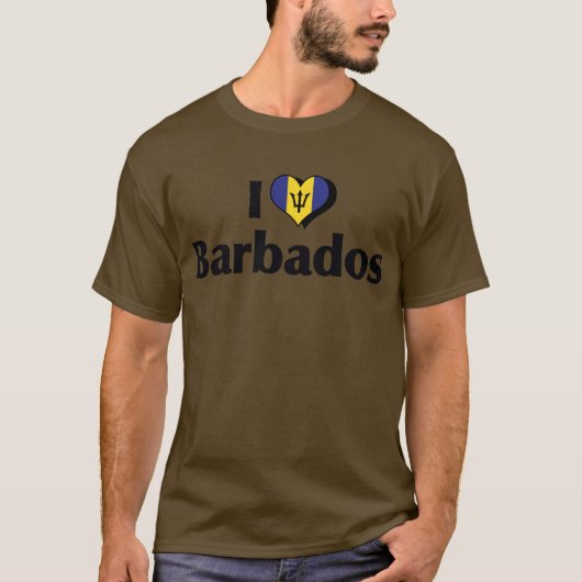 バルバドスの旗が好き Tシャツ (正面)