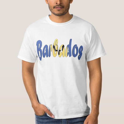 バルバドスの旗のTシャツ Tシャツ (正面)