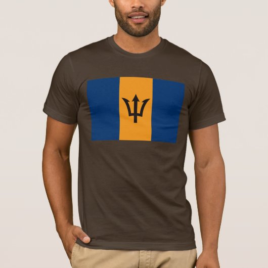 バルバドスの旗のTシャツ Tシャツ (正面)