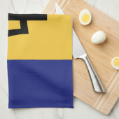 バルバドスの旗 キッチンタオル (四つ折り)