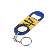 バルバドスの旗 キーホルダー栓抜き (裏面アングル)