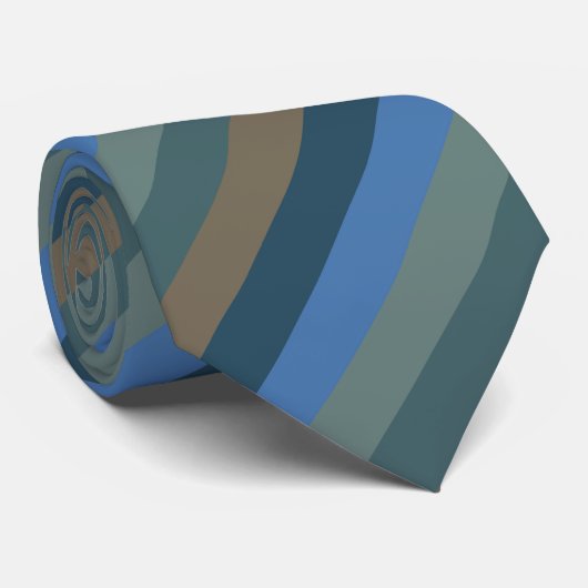 バルバドスの砂ストライプとサーフの ネクタイ (ロール)