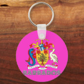 バルバドスの紋章 キーホルダー (正面)
