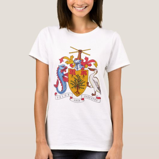 バルバドスの紋章 Tシャツ (正面)