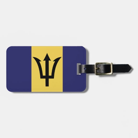 バルバドスの荷物のラベル(あなたの接触情報を加えて下さい) ラゲッジタグ (正面横)