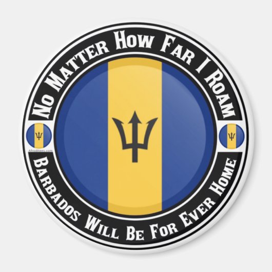 バルバドスは永遠の家になるだろう マグネット (正面)
