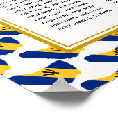 バルバドスカスタムウェディング披露宴120シーティングプラン ポスター (角)