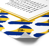 バルバドスカスタムウェディング披露宴160シーティングプラン ポスター (角)