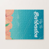 バルバドスクラシック旅行ポスター ジグソーパズル (横)