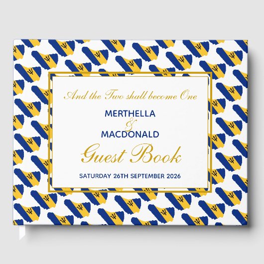 バルバドスクリスチャン聖なる書物、 経典 |愛国心 | 結婚s ゲストブック (正面)