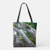 バルバドスグリーンモンキーズトートバッグ トートバッグ (裏面)