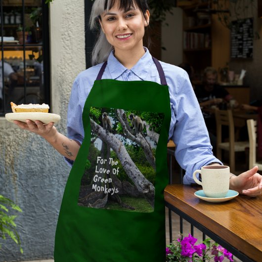 バルバドスグリーンモンキーズ エプロン (クリエイターによるアップロード)
