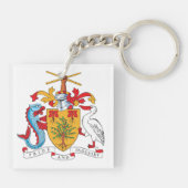 バルバドスコートオブアームズ国章 キーホルダー (裏面)