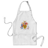 バルバドスコートオブアームズ国章 スタンダードエプロン (正面)