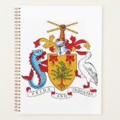 バルバドスコートオブアームズ国章 プランナー手帳 (正面)