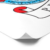 バルバドスコートオブアームズ国章 ポスター (角)