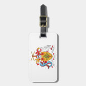 バルバドスコートオブアームズ国章 ラゲッジタグ (正面縦)