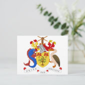 バルバドスコート・オブ・アームズ ポストカード (スタンド正面)