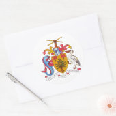 バルバドスコート・オブ・アームズ ラウンドシール (封筒)