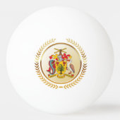 バルバドスコート・オブ・アームズ 卓球ボール (裏面)