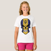 バルバドススカル国旗 Tシャツ (正面フル)