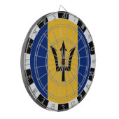 バルバドスダートボード&バルバドス国旗/ゲームボード ダーツボード (正面左)