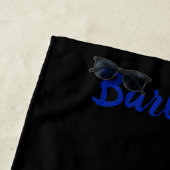 バルバドストリデントブラックビーチタオル ビーチタオル (インサイチュ)