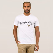 バルバドスハート国旗 Tシャツ (正面フル)