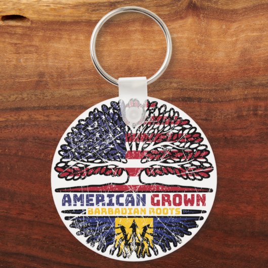 バルバドスバルバドス米アメリカ合衆国統一された州 キーホルダー (裏面)