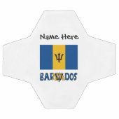 バルバドスバーバリヤパーソナライズされた国旗 サッカーボール (フラット)