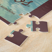 バルバドスパインターリートラベルアートヴィンテージ ジグソーパズル (側面)