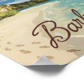 バルバドスパインターリートラベルアートヴィンテージ ポスター (角)