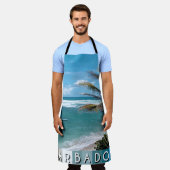 バルバドスビーチ エプロン (着用した状態)