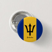 バルバドスボタン愛国的バルバドス国旗のファッション 缶バッジ (正面&裏面)