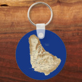 バルバドスマップキーチェーン キーホルダー (正面)