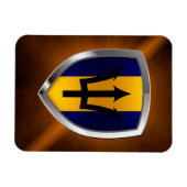 バルバドスメトタリック・エンブレム マグネット (横)